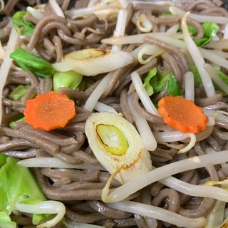 ☆和蕎麦で焼きそば☆